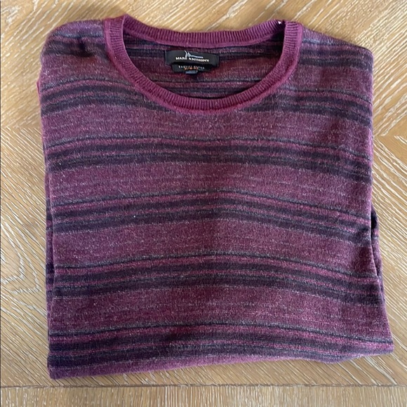 Men's Marc Anthony Slim Fit Striped Sweater - Picture 1 of 9
